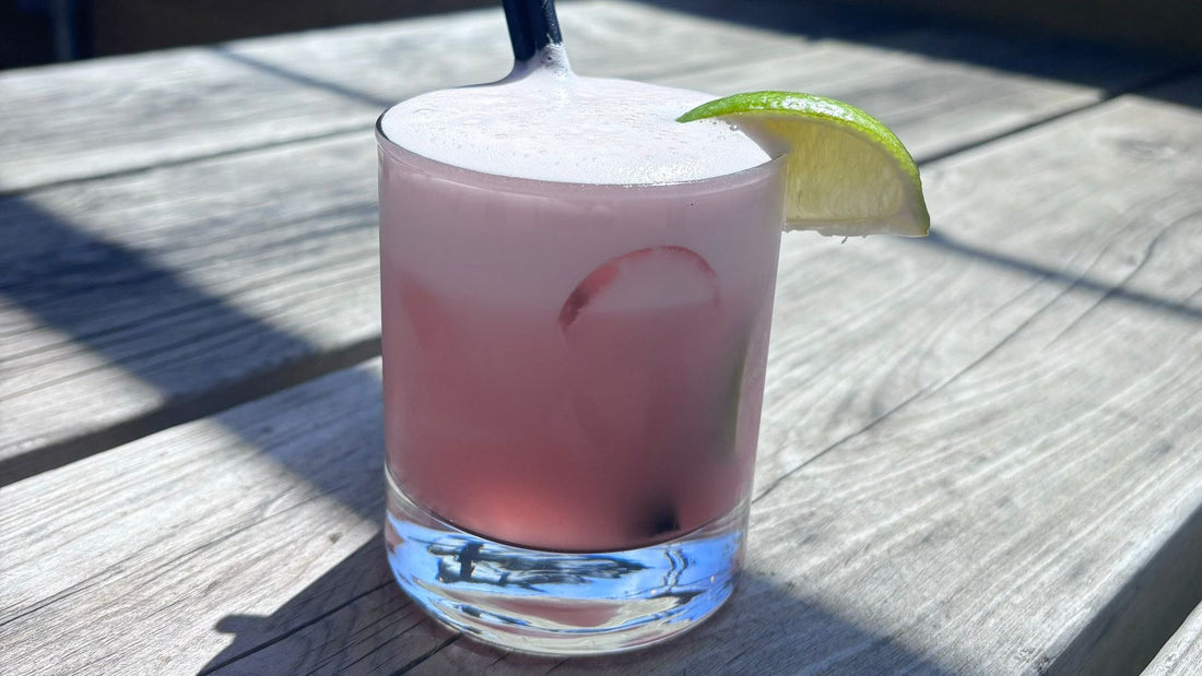 The Pink Lady - A Perfect Pink Cocktail Recipe for Valentines Day.