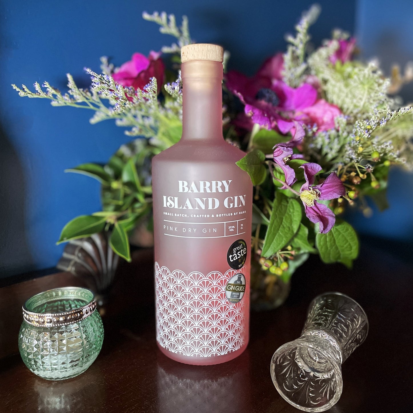 Barry Island Pink Dry Gin Bottle