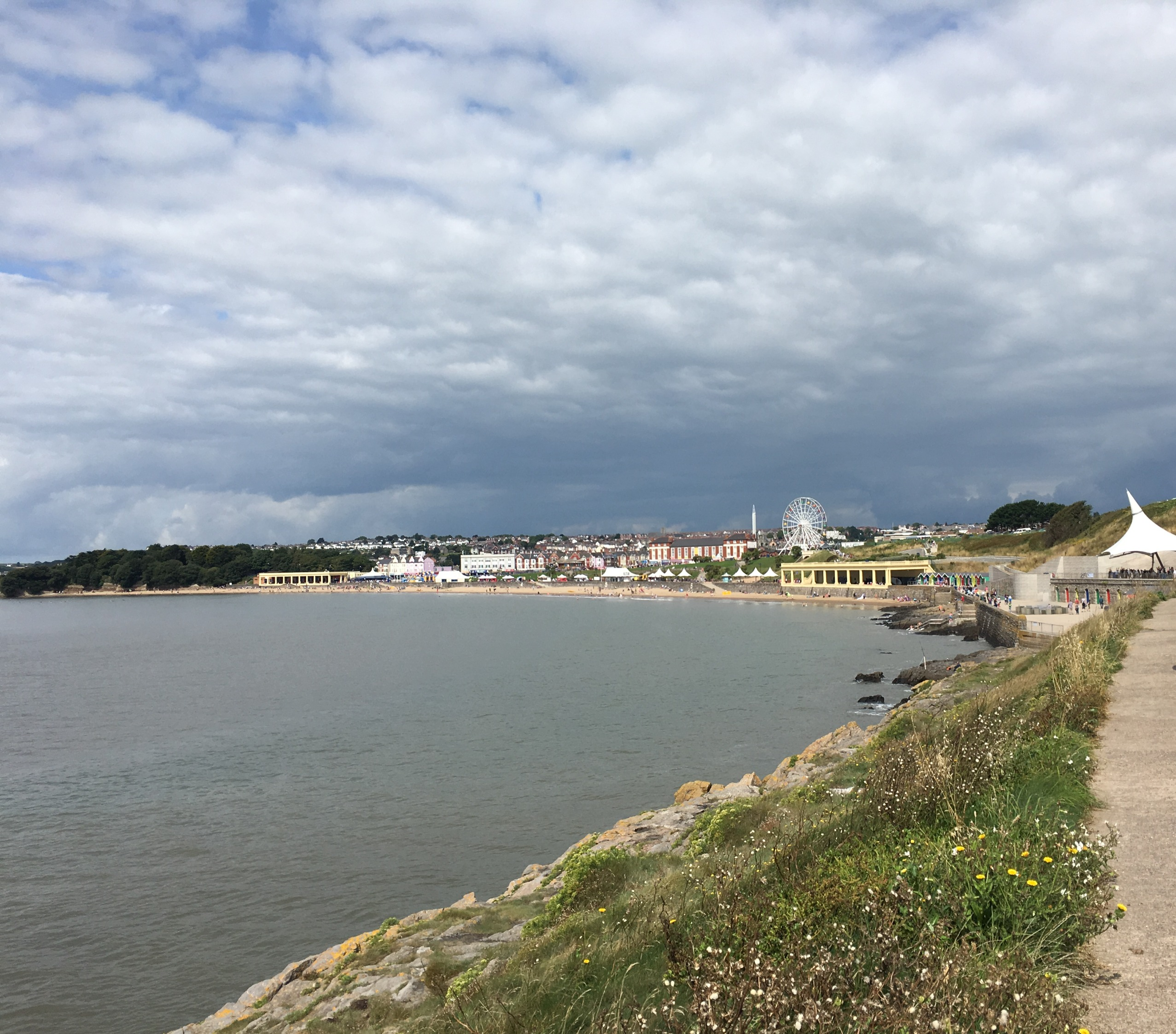 A view over Whitmore Bay, Barry Island, South Wales