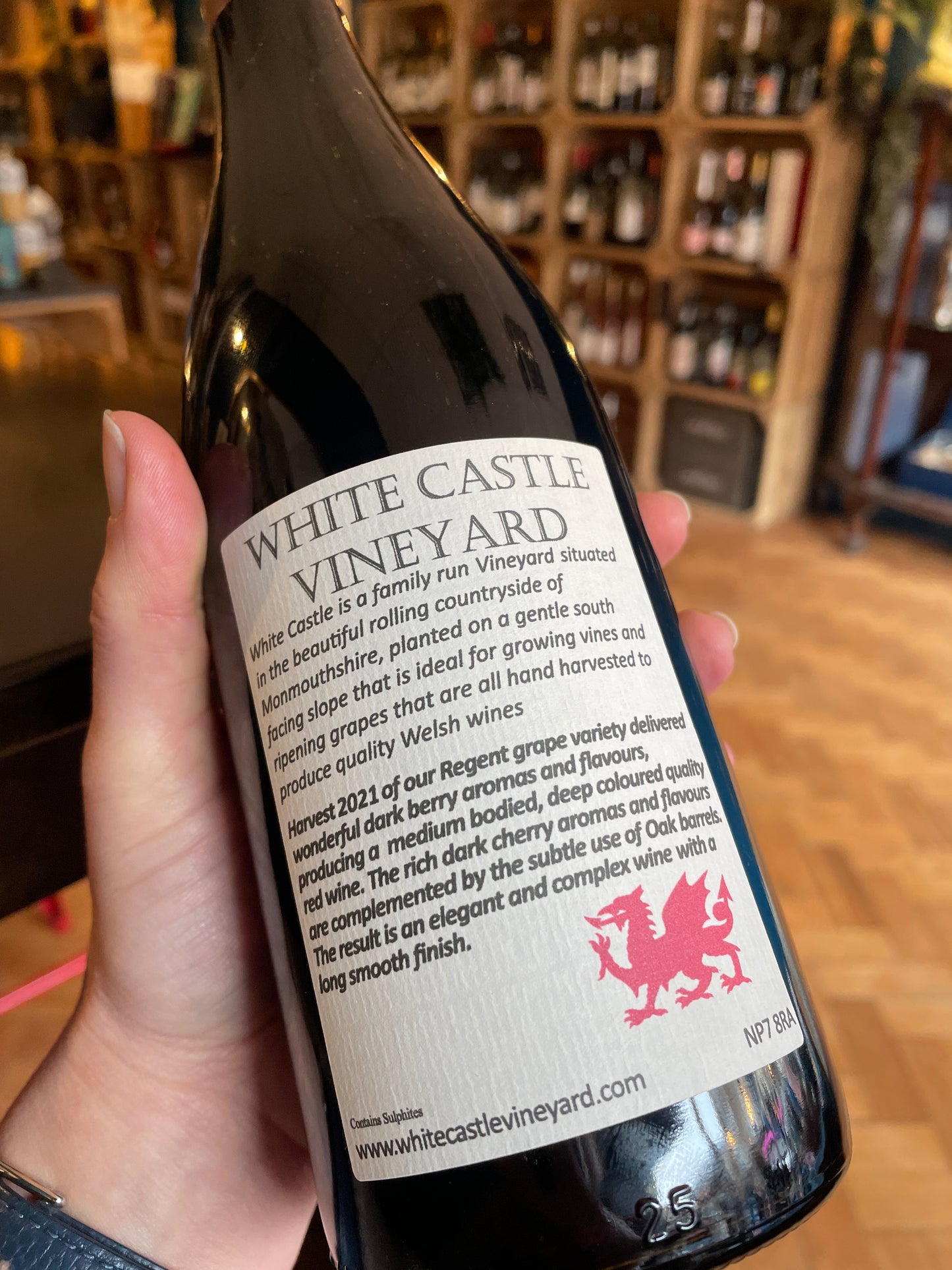 White Castle Vineyard Regent Welsh Red Wine