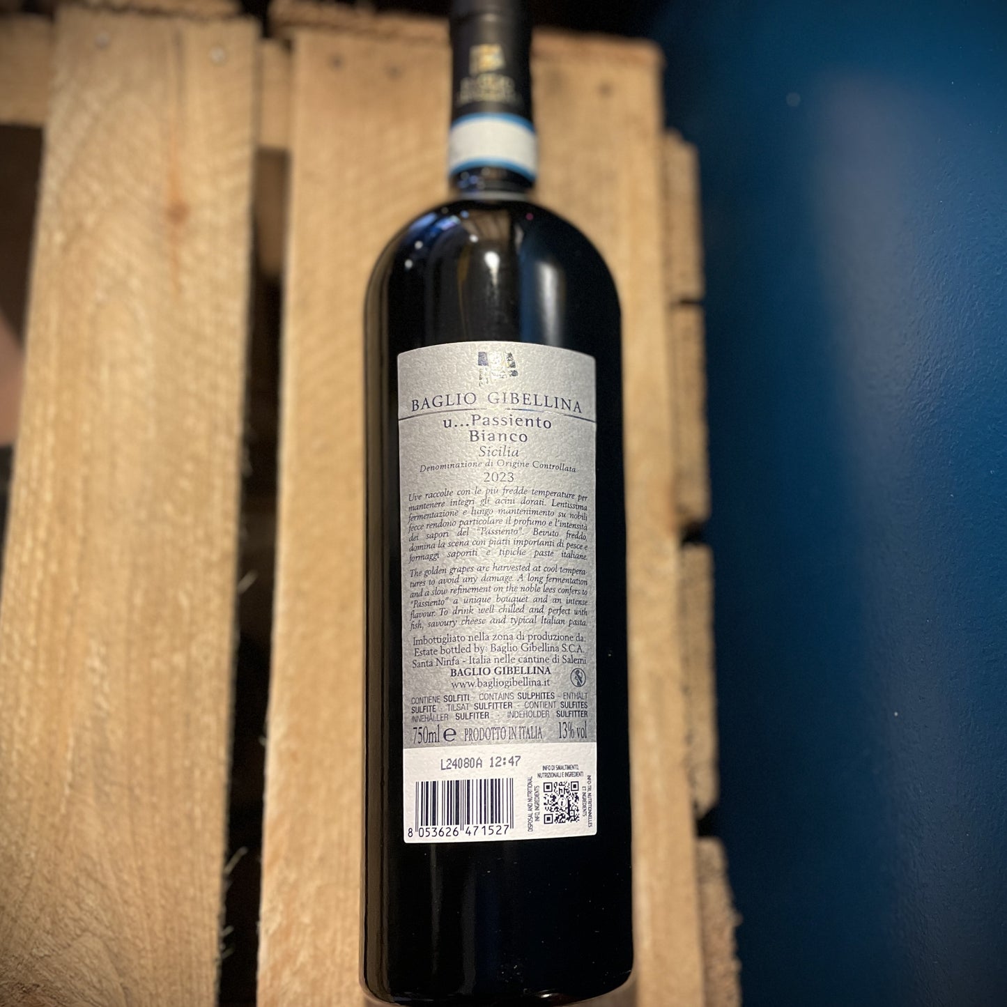 Baglio Gibellina, U. Passimiento Bianco Sicilian White Wine